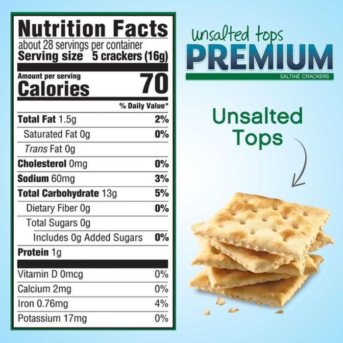 Saltine crackers nutrition facts